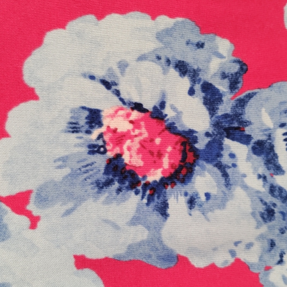 *D117 Talbots pink and blue floral print sweater PS CLEARANCE - Picture 7 of 12